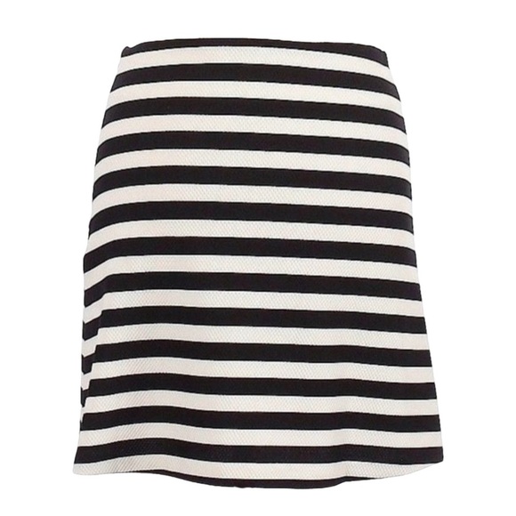 🌺 Necessary Objects Stripe A Line Classic Mini Skirt Size M - Picture 2 of 8